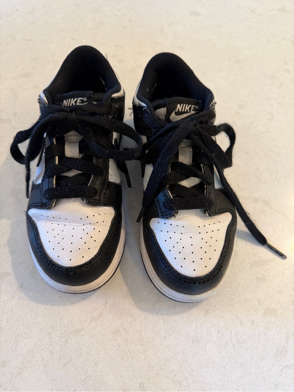 Nike Kids Black & White Dunks